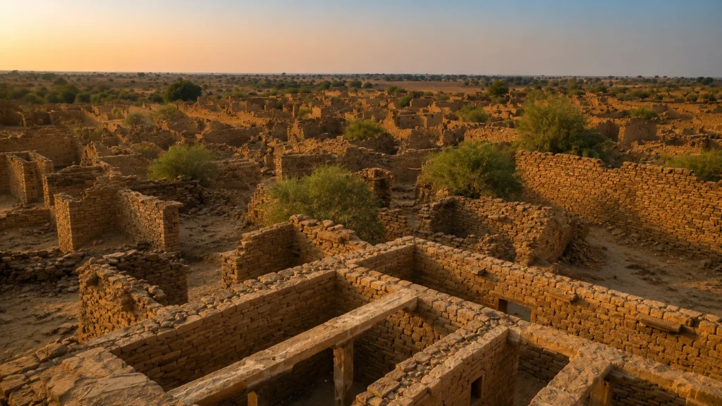 Abandoned houses of Kuldhara Village in Rajasthan believed to be cursed